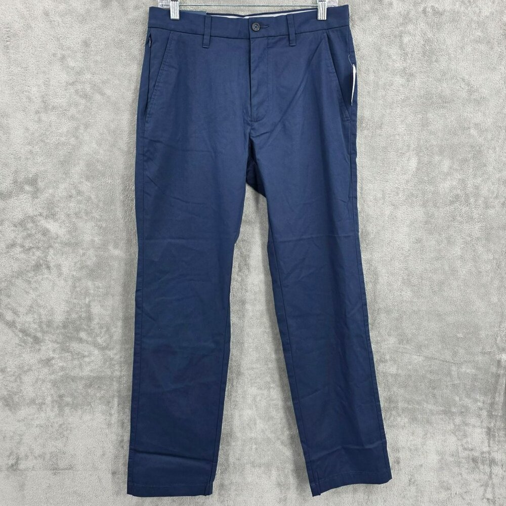 Cole Haan Grand OS Dress Slacks Pants 30x30 Dark Blue Iris Performance Chino New